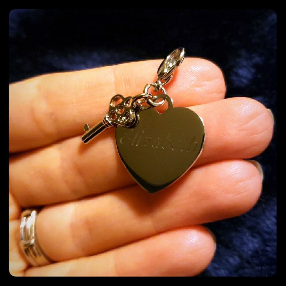 Personalized Elizabeth Heart and Key